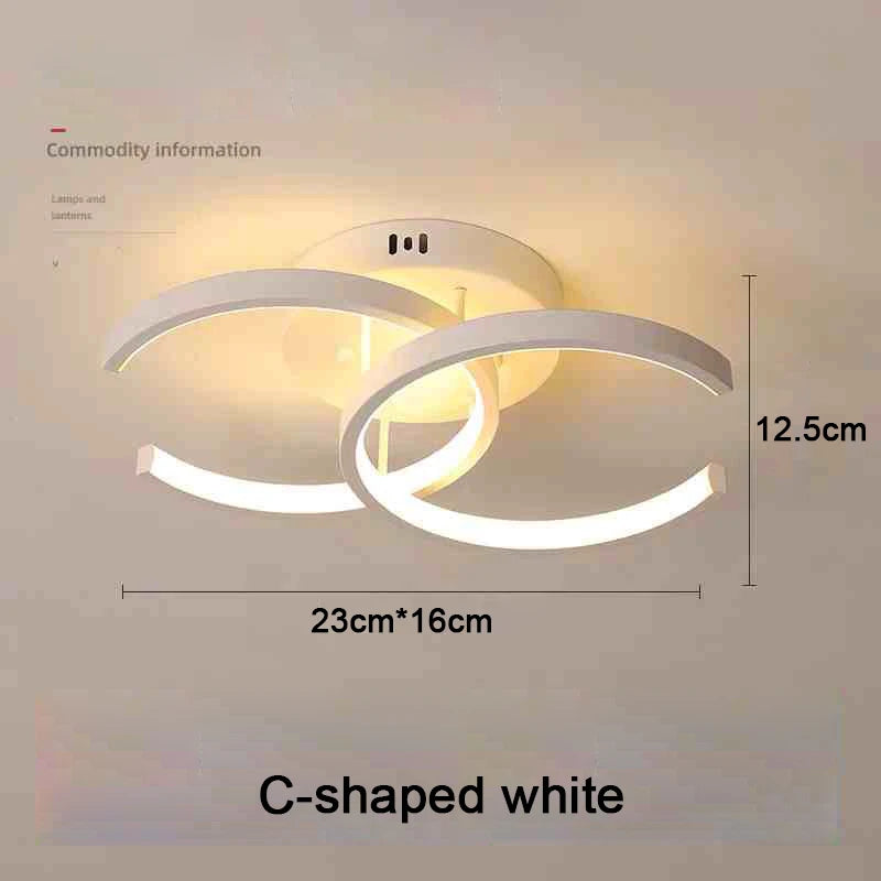 DuoRing LED Ceiling Light – Modern 2-Ring Design for Hallway, Balcony & Office