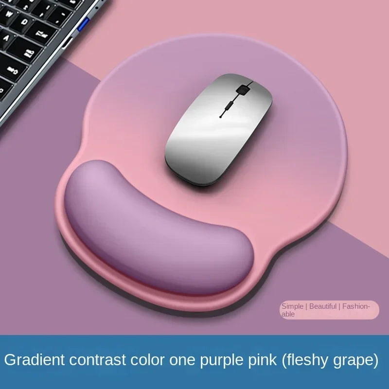 ErgoGlow Gradient Mouse Pad – Soft Wrist Support Non-Slip Silicone Desk Mat