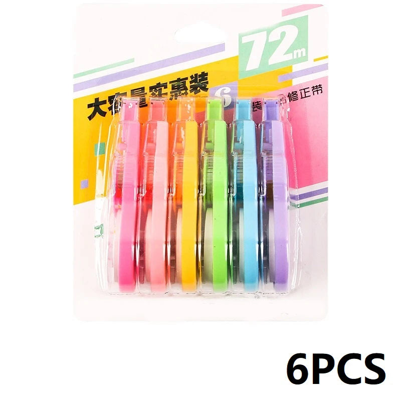 SweetFix Kawaii Correction Tape – 6PCS Cute School Essentials