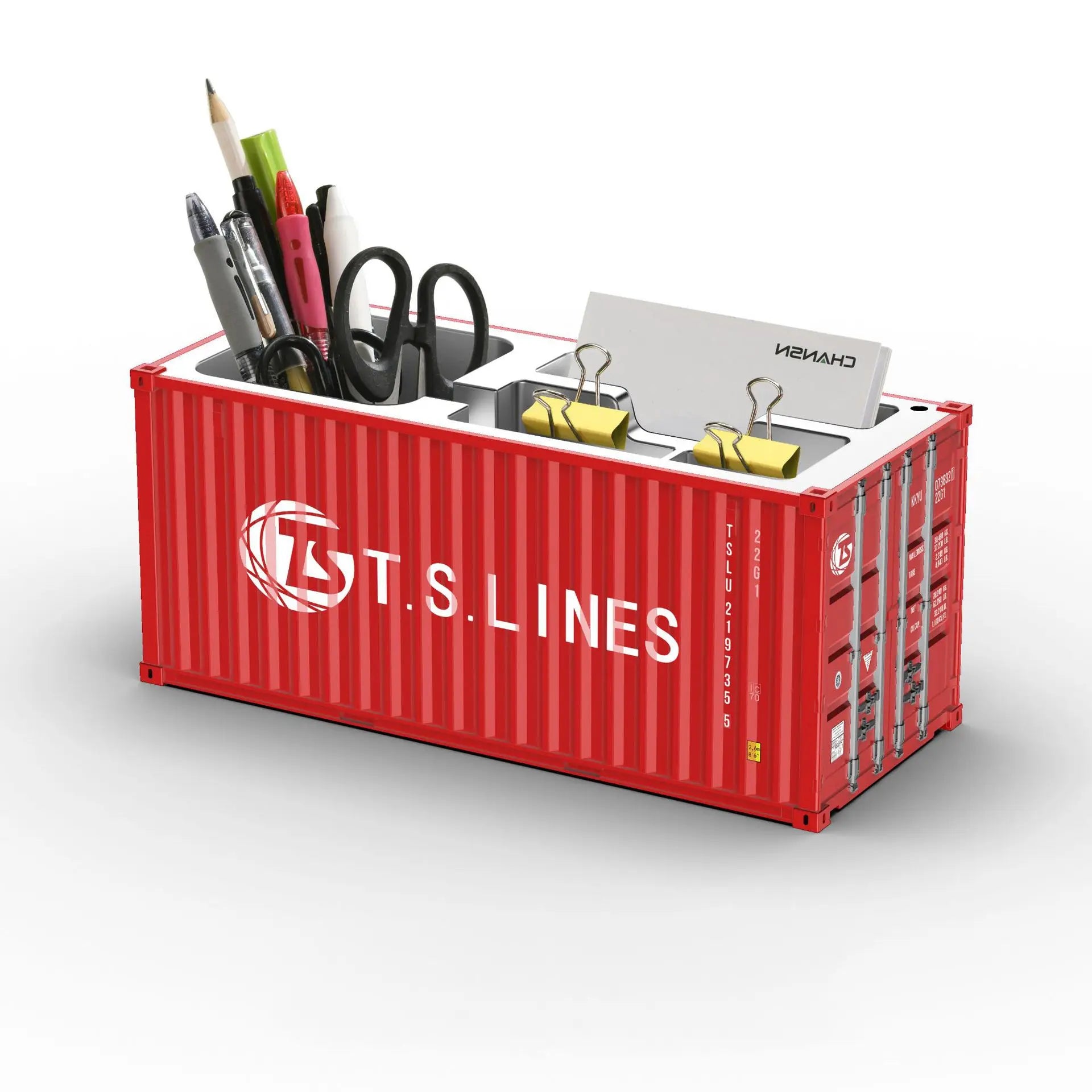 ContainerDesk Miniature Shipping Container Pen Holder – Desk Organiser & Home Decor