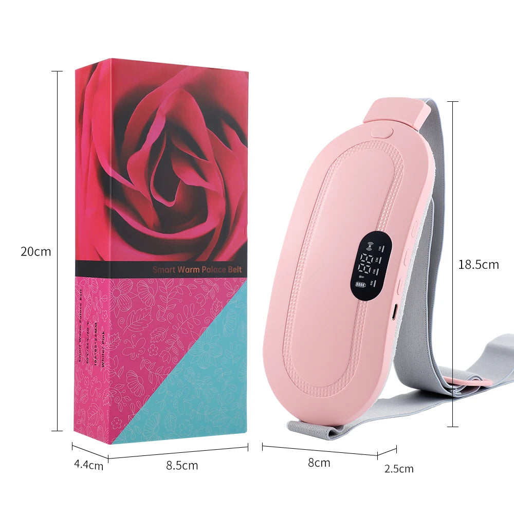 HeatWrap Electric Heating Pad – Menstrual Cramp Massager Belt with Vibration