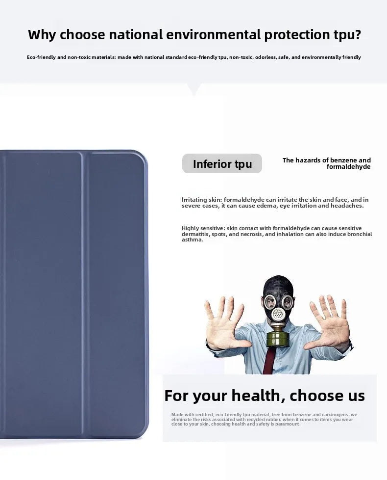 iPad Protective Case – Full-Cover Anti-Drop Silicone Shell with Pen Slot (9.7" & 11")