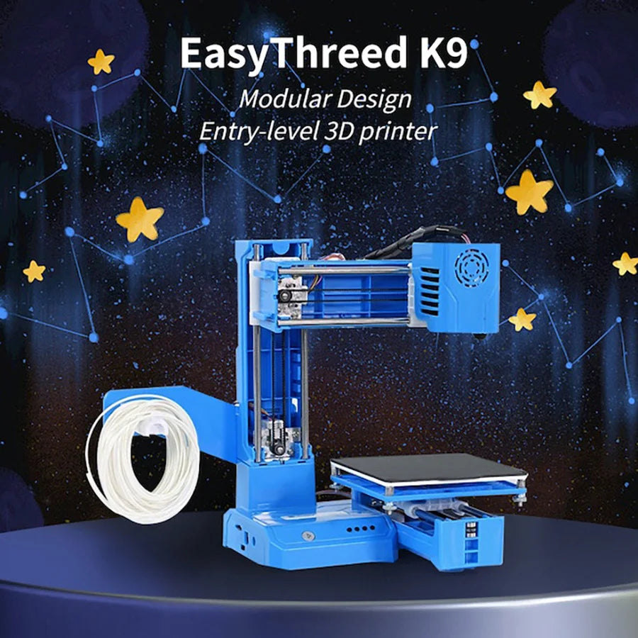 EasyThreed K9 Mini 3D Printer – Entry Level FDM, PLA & TPU Filament, 1.75mm