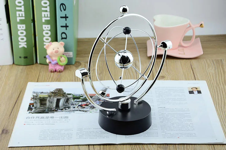 Colorful Galaxy Universe Celestial Swinger Magnetic Rotating Earth Perpetual Motion Device Electric Chaos Pendulum Science Decor