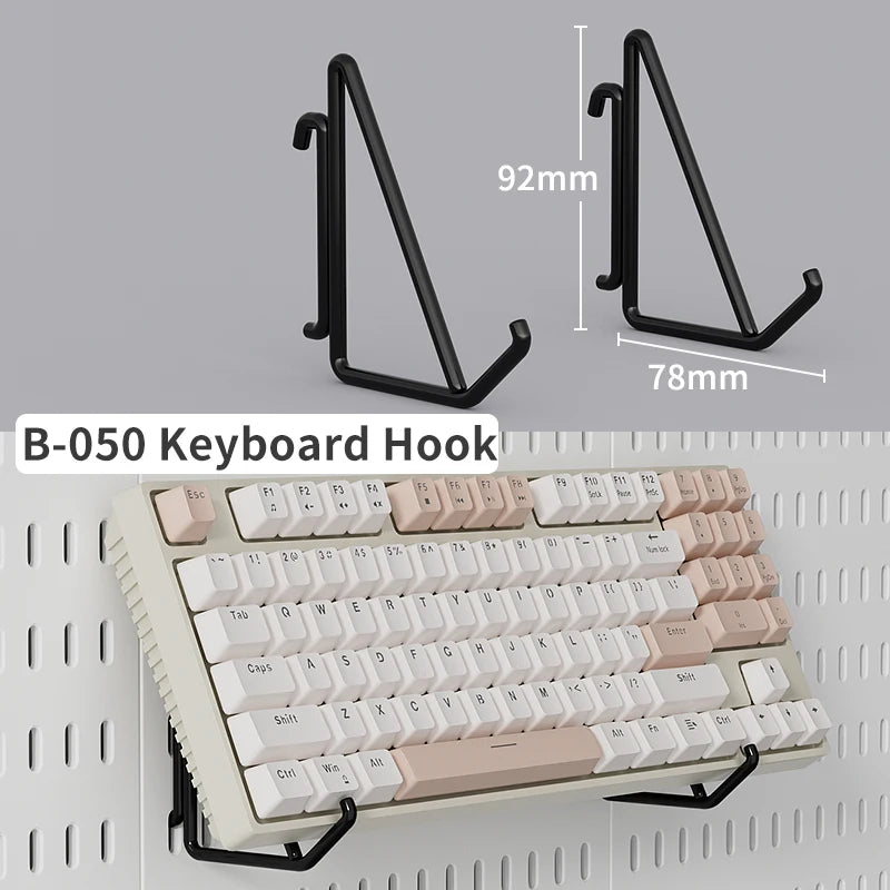 Desktop Standing Pegboard For Home And Office Use. Freely Combinable Accessories For Organizing Stationery.