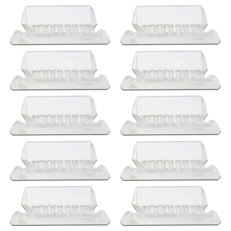 ClearTab 10-Pack Coloured Hanging Folder Tabs with Inserts – 2 Inch Plastic