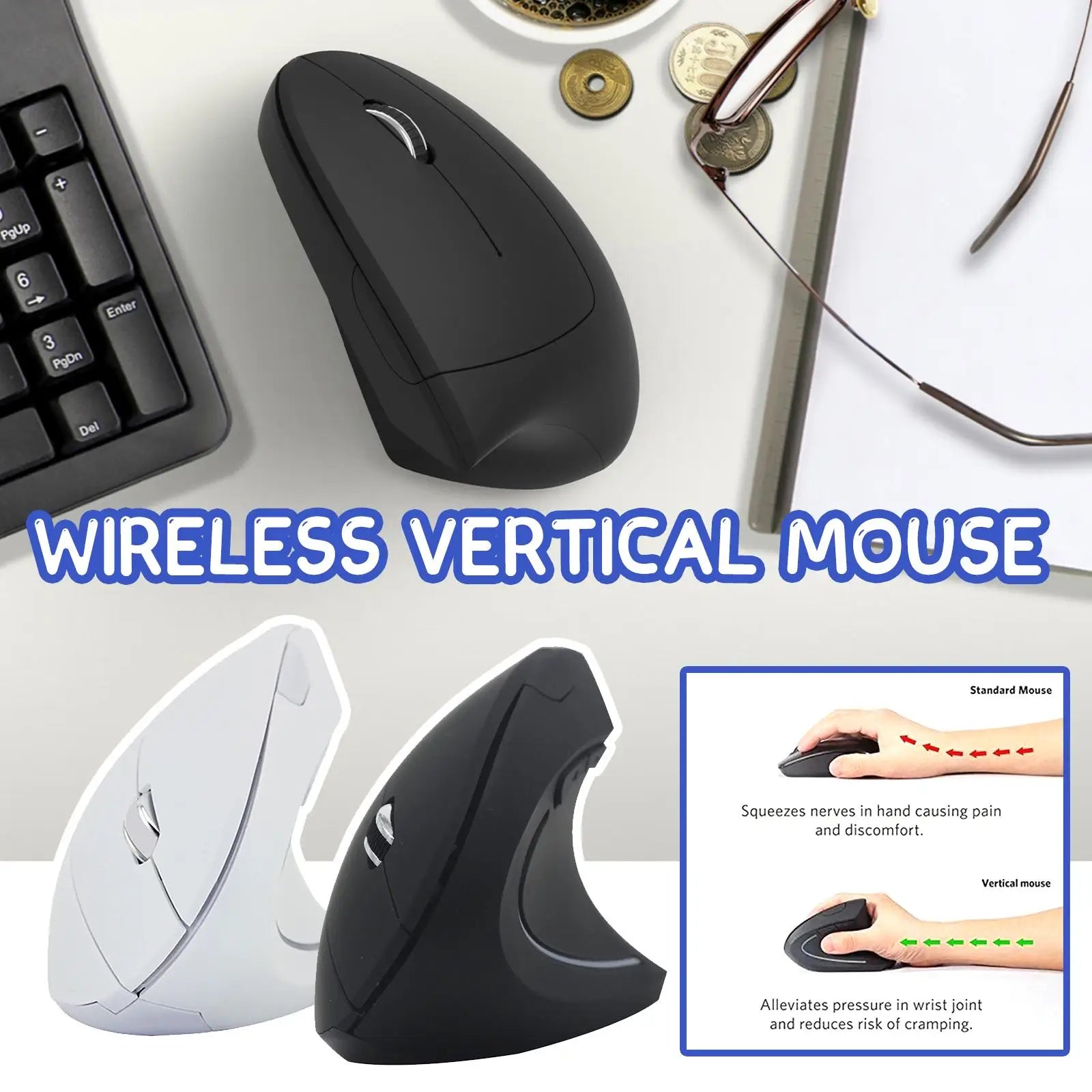 2.4G Wireless Mouse Vertical Game Mouse