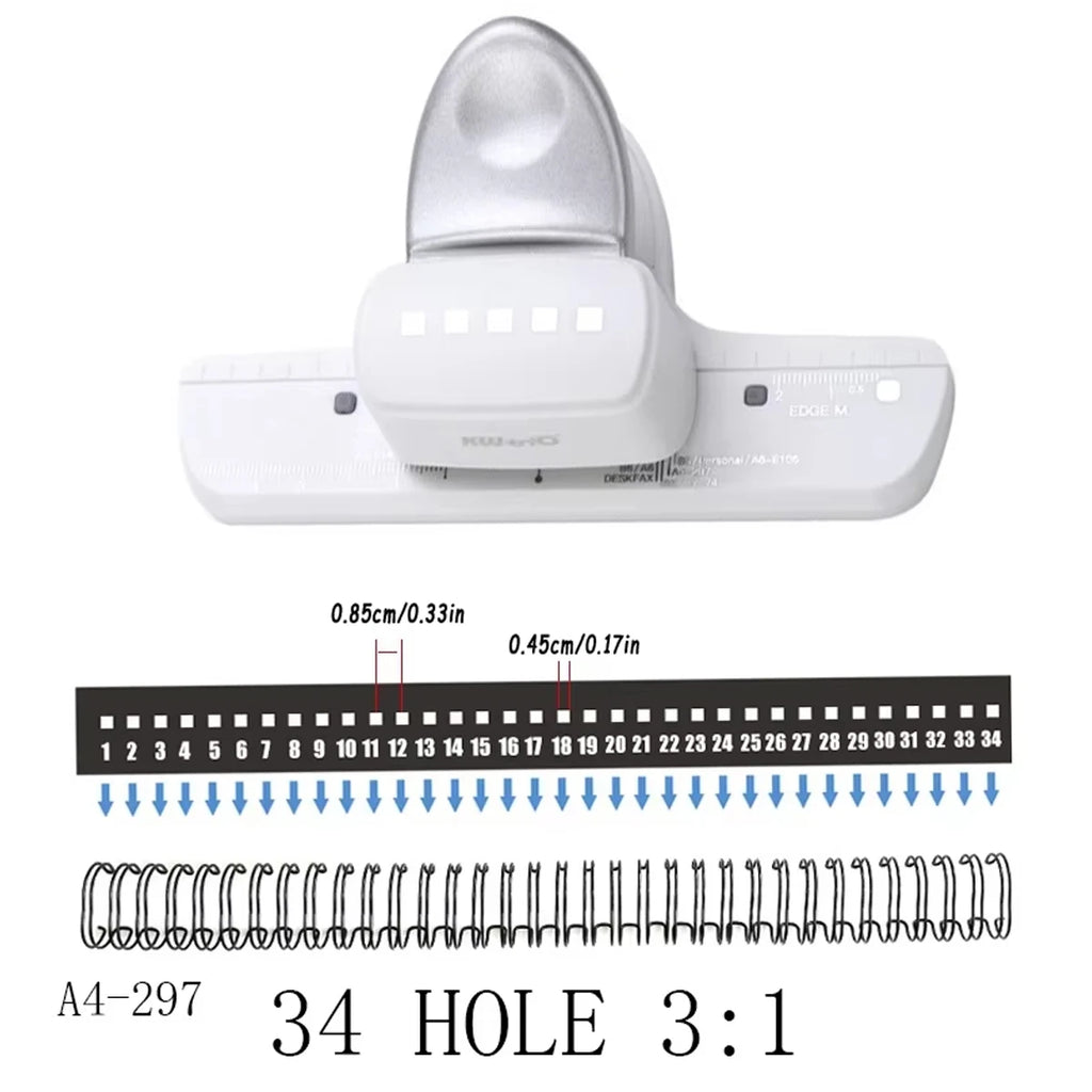 SquarePunch Portable Square Hole Puncher – For A4, A5 & B5 Notebooks