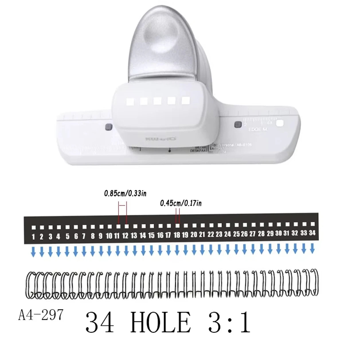 SquarePunch Portable Square Hole Puncher – For A4, A5 & B5 Notebooks