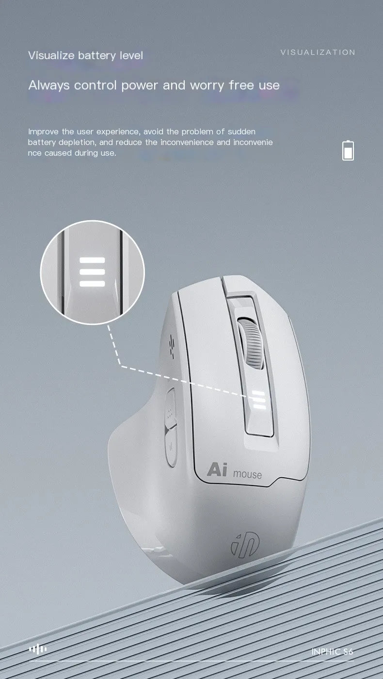 VoiceClick AI Voice Mouse – Wireless Dual-Mode, Voice Typing & Silent Click