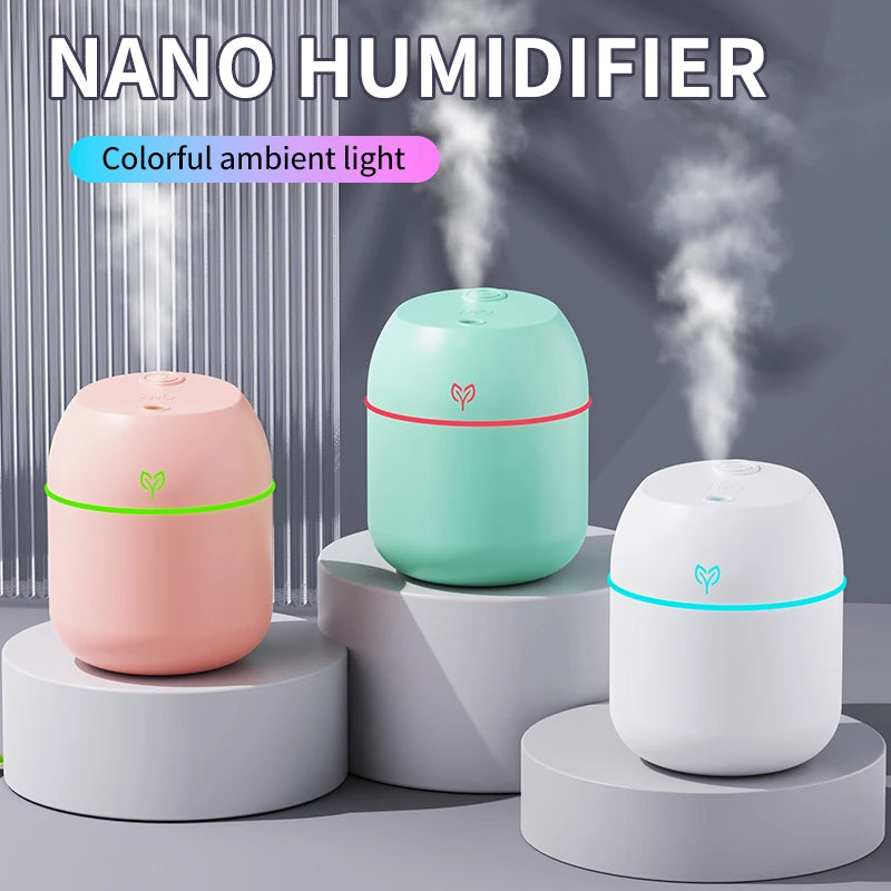 MistMini USB Desktop Air Humidifier – 220ml with Aroma Function