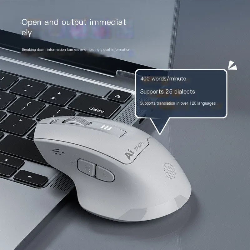 VoiceClick AI Voice Mouse – Wireless Dual-Mode, Voice Typing & Silent Click