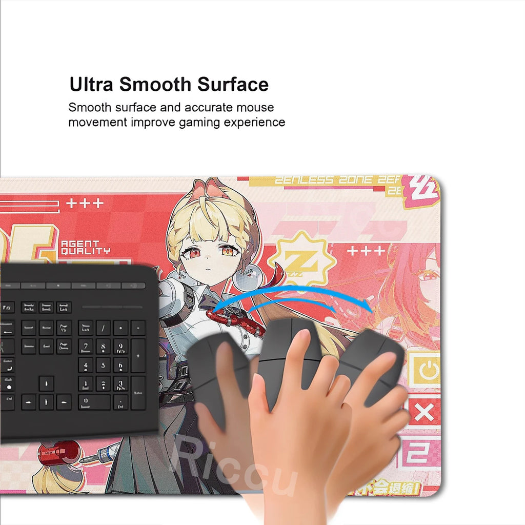 Zenless Zone Zero XXL Gaming Desk Mat – Anime Character Extended Mouse Pad (ZZZ Series)