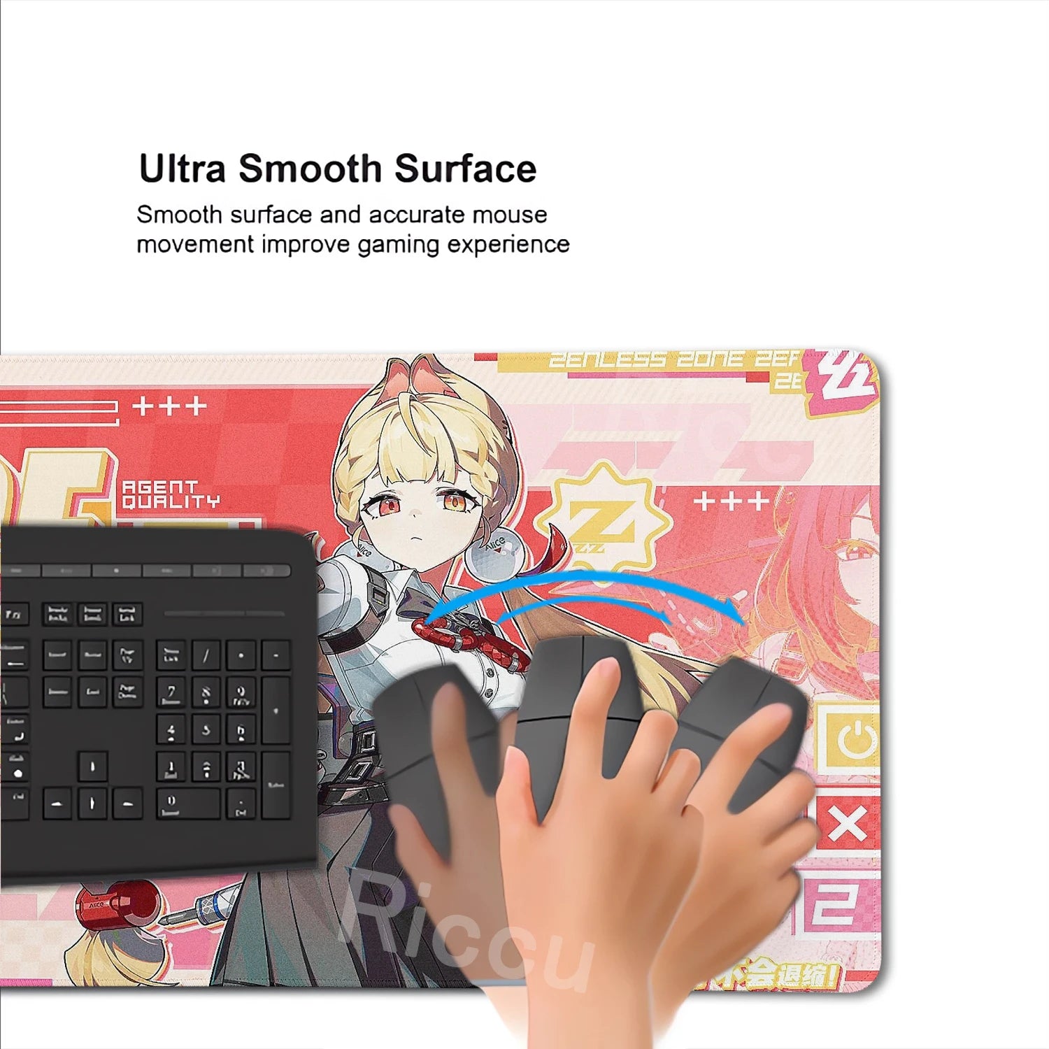 Zenless Zone Zero XXL Gaming Desk Mat – Anime Character Extended Mouse Pad (ZZZ Series)