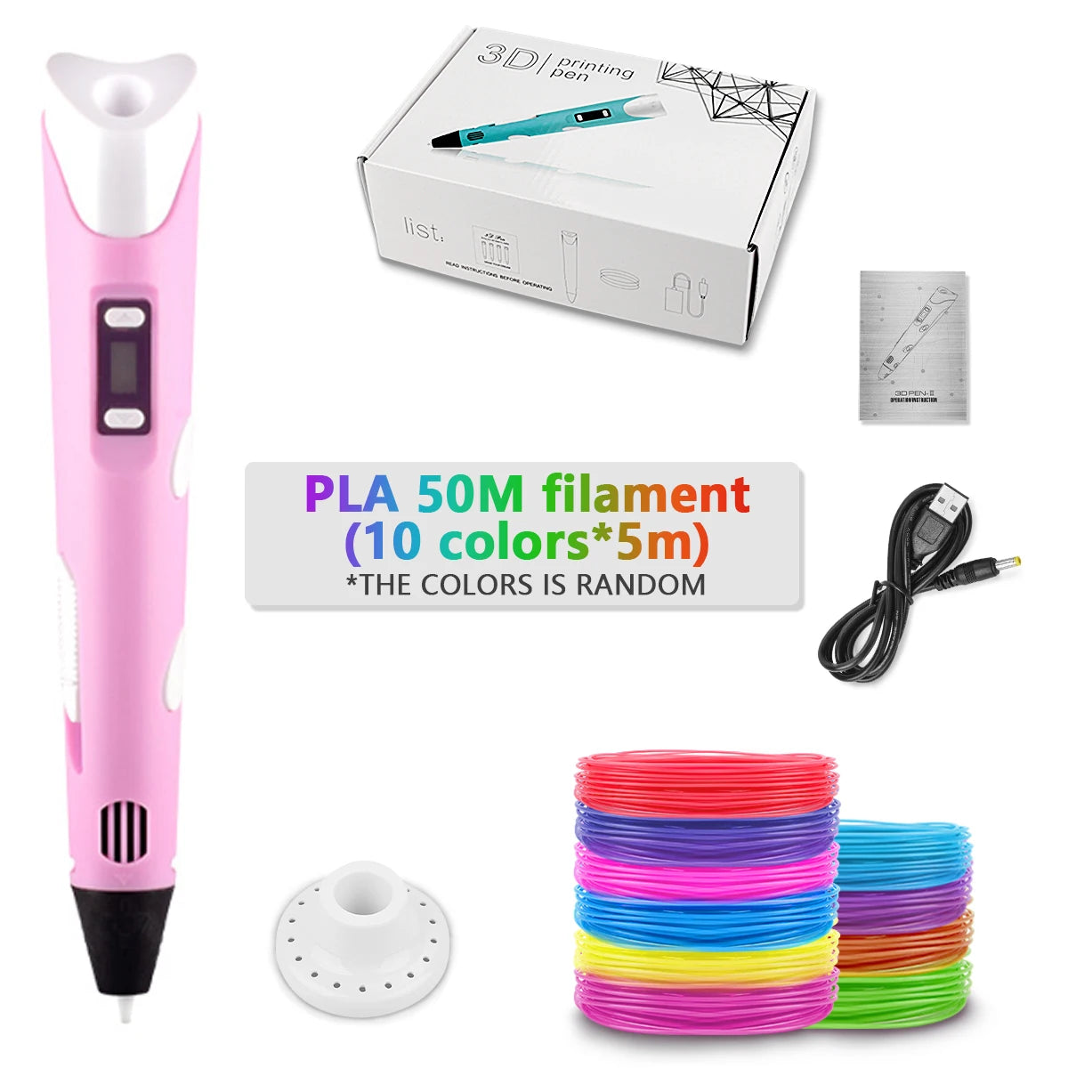 DrawPen 3D Pen for Kids – DIY Drawing Set with PLA Filament, Birthday & Christmas Gift