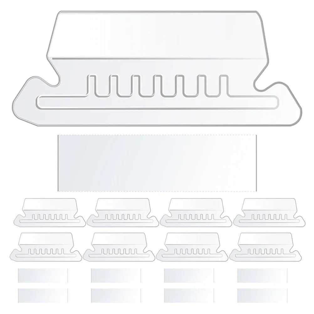 PVC FolderTab 100-Pack Plastic File Folder Tabs with Inserts – Hanging Folder Labels