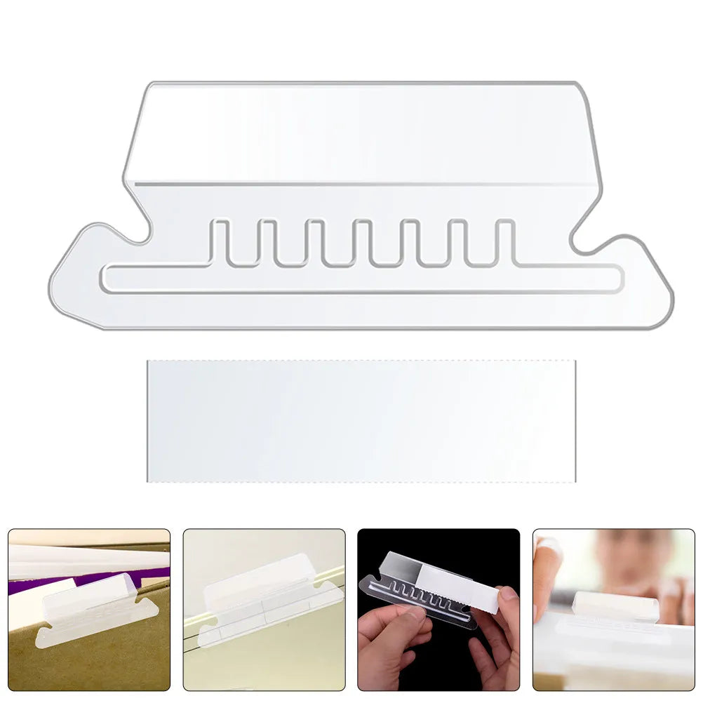FlexTab Flexible PVC File Folder Tabs with Inserts – Binder Classification Labels
