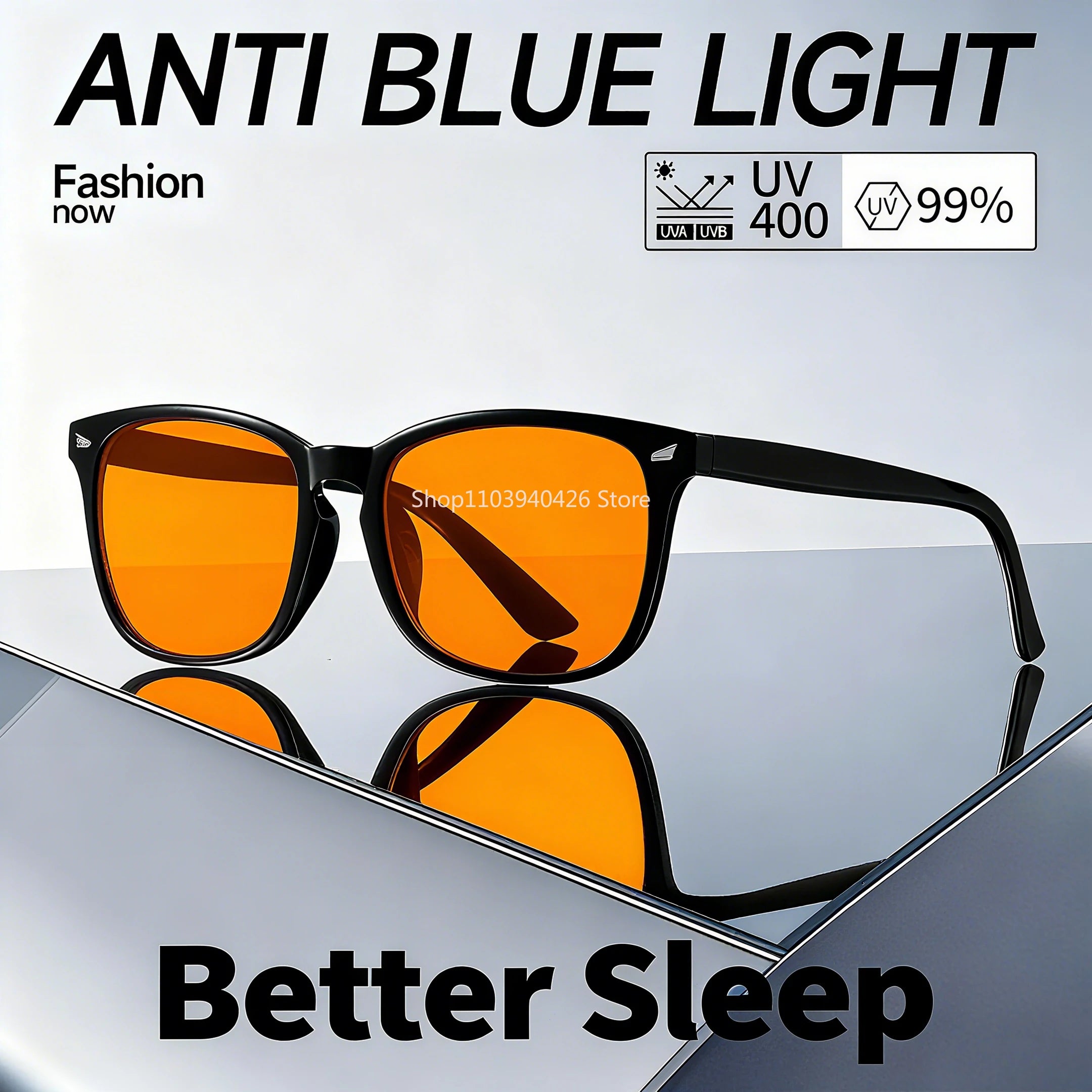 Red Lens Blue Light Blocking Glasses (Sleep & Gaming