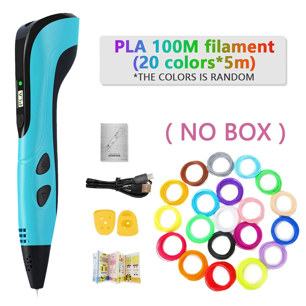 DoodlePen 3D Pen Set – LCD Display, PLA Filament, Kids Birthday & Christmas Gift