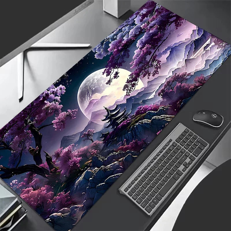 Lunar Galaxy XL Desk Mat – Starry Sky Gaming Mouse Pad (XXL Anti-Slip)