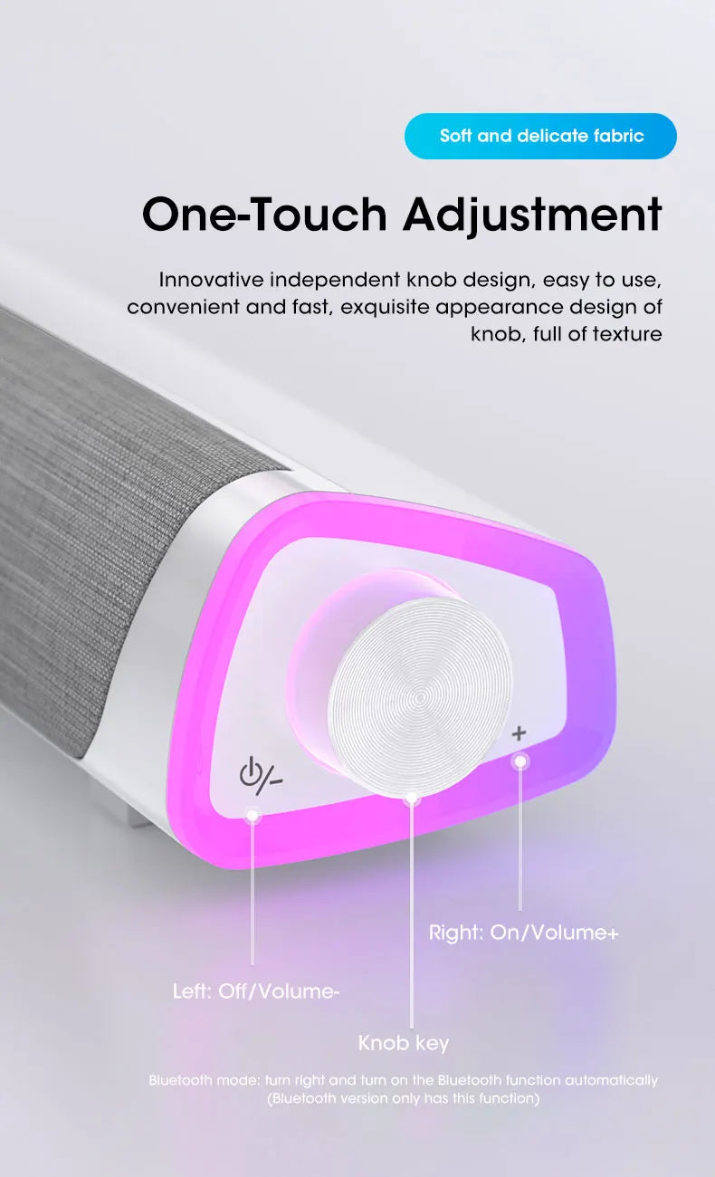 SoundBar 4D Pro – Wireless Bluetooth Speaker with Subwoofer Bass for PC & Laptop