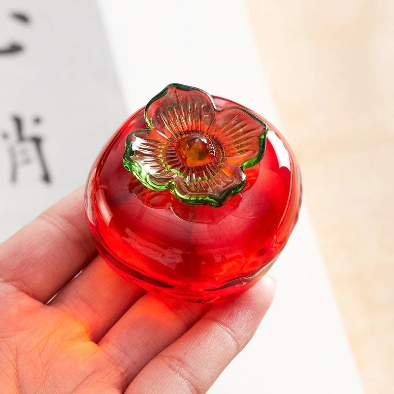 PersimmonRuler Glazed Ceramic Paperweight Ruler – Calligraphy & Writing