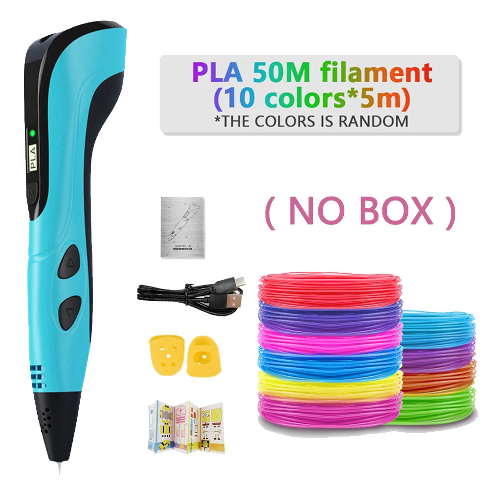 DoodlePen 3D Pen Set – LCD Display, PLA Filament, Kids Birthday & Christmas Gift