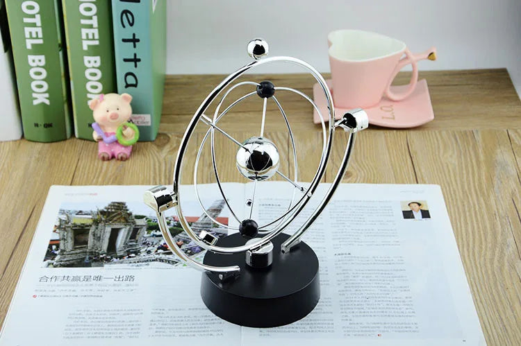 Colorful Galaxy Universe Celestial Swinger Magnetic Rotating Earth Perpetual Motion Device Electric Chaos Pendulum Science Decor