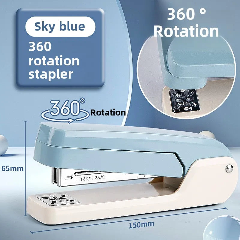 SpinStaple 360° Rotatable Stapler with Built-In Staple Remover