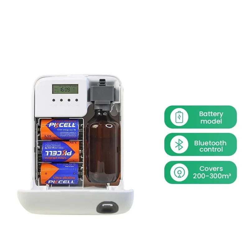 Namste 200ml Bluetooth Battery Aroma Diffuser – Cordless Essential Oil Scent Diffuser for Home & Office