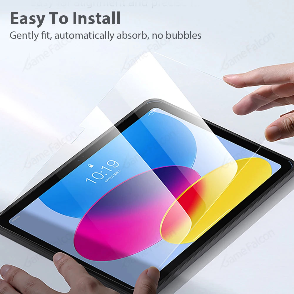 For iPad A16 Pro 13 M5 M4 12.9 10 9 9th 10th Generation Tempered Glass Screen Protector For Ipad Air 11 M2 M3 5 4 Mini 6 7 Film
