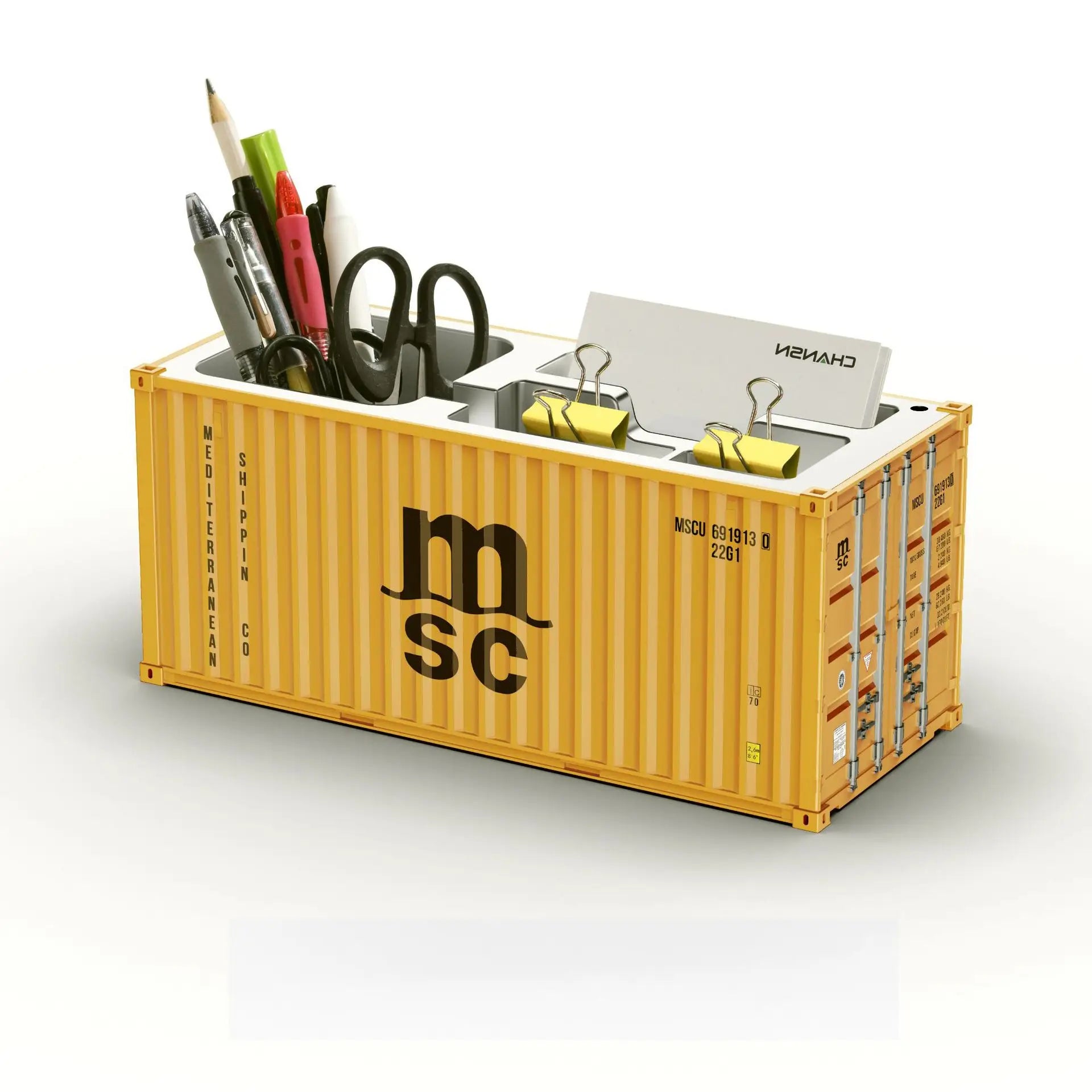 ContainerDesk Miniature Shipping Container Pen Holder – Desk Organiser & Home Decor
