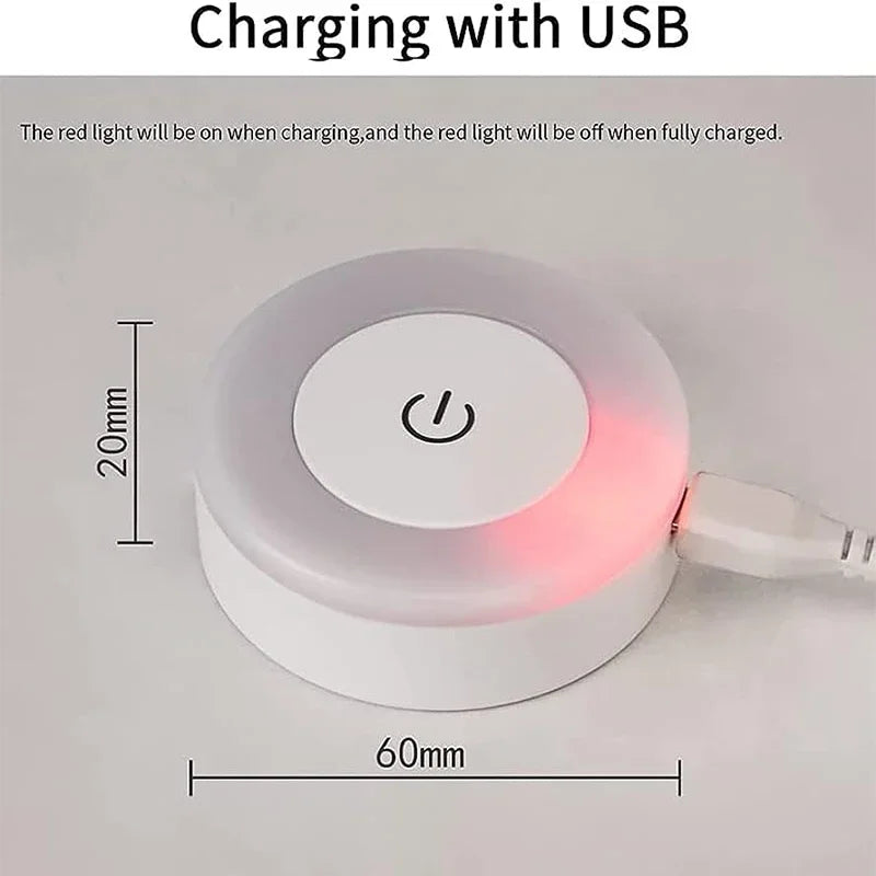 GlowBeam USB Rechargeable LED Night Light – Portable Ambient Lamp for Bedroom & Office