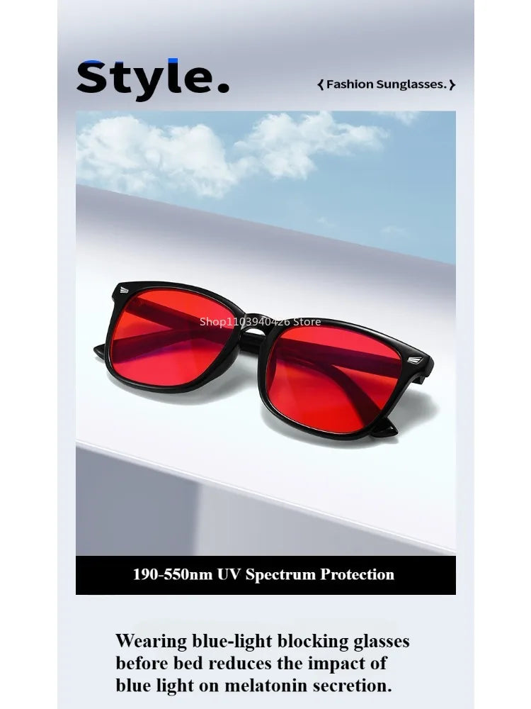 Red Lens Blue Light Blocking Glasses (Sleep & Gaming