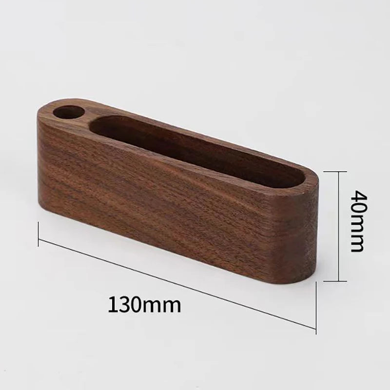Business Card Holder Wooden Organizer Office Desk Name Card Display Stand With Pen Slot Memo Pad Cards Stand Card Holder Storage
