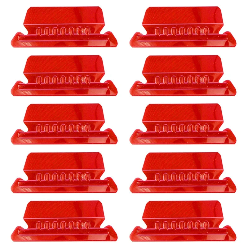 ClearTab 10-Pack Coloured Hanging Folder Tabs with Inserts – 2 Inch Plastic