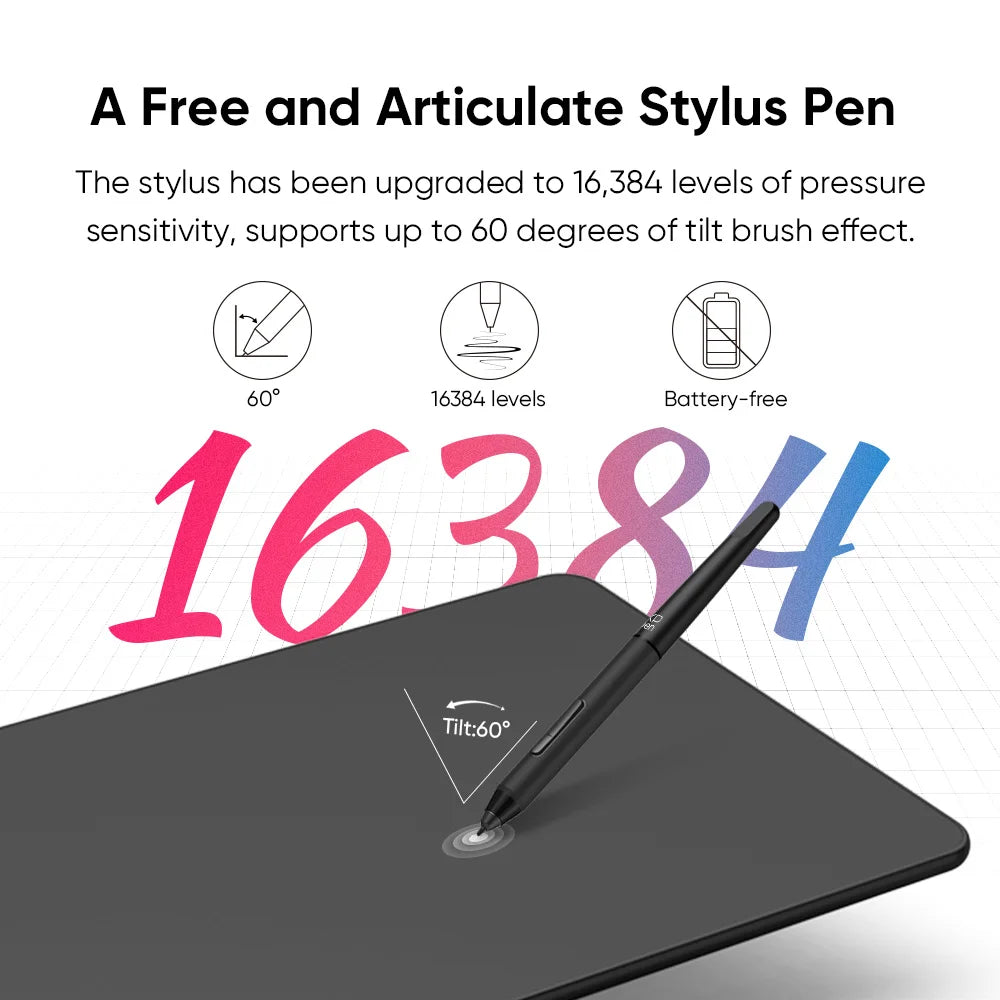 XPPen Deco01 V3 10" Graphics Drawing Tablet – 16384 Pressure Levels
