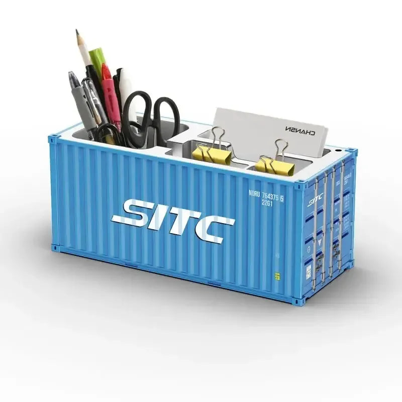 ContainerDesk Miniature Shipping Container Pen Holder – Desk Organiser & Home Decor