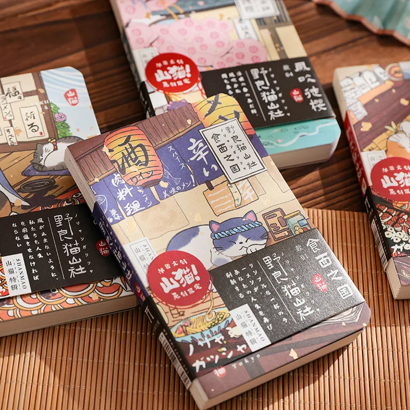 KittyNotes Kawaii Cat Pocket Notebook – Japanese Style Planner & Journal