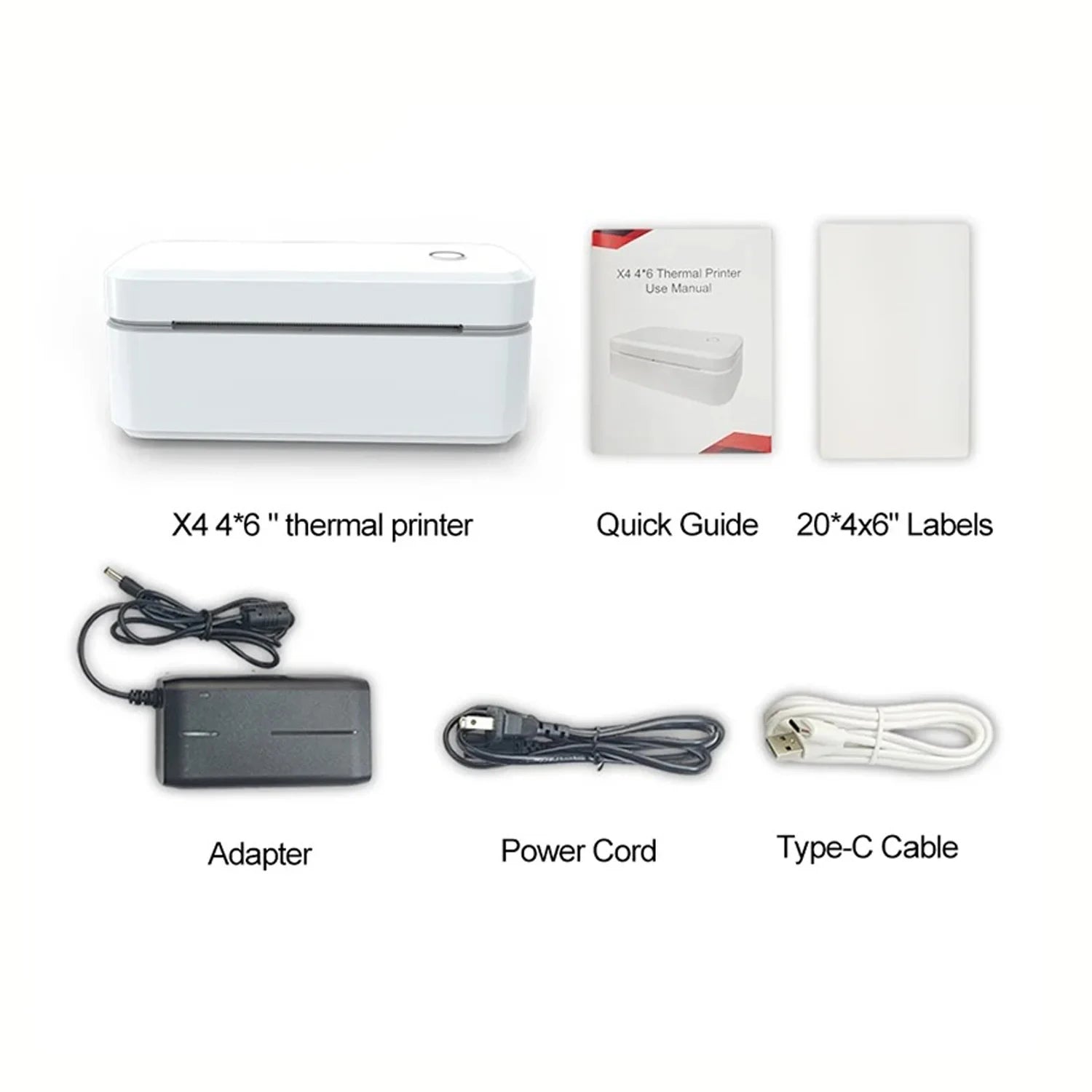 Marklife X4 Portable Bluetooth Thermal Label Printer – Auto-Detect 4x6 Shipping Printer for Small Business