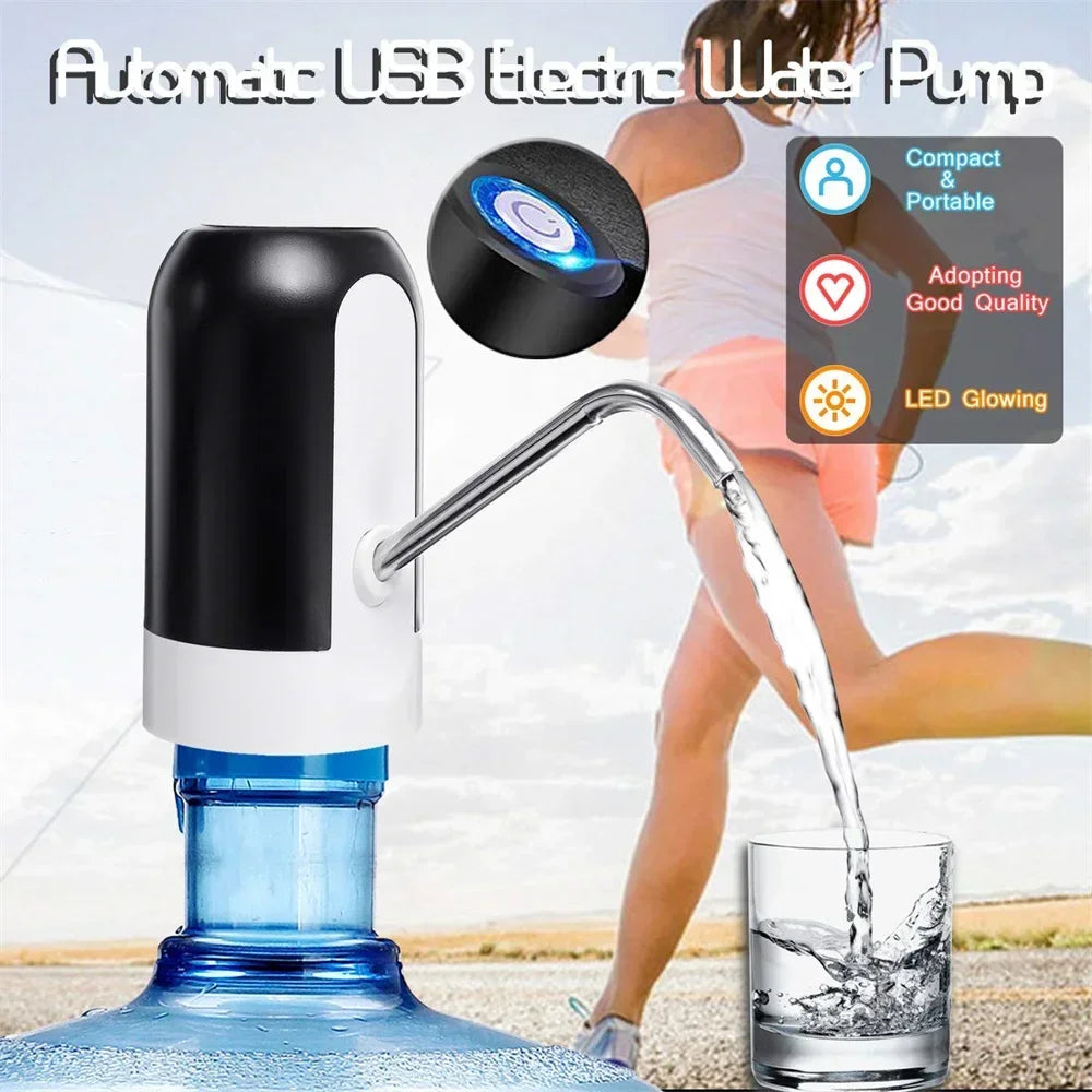 PumpEasy USB Rechargeable Electric Water Dispenser Pump – For 5 Gallon Bottles
