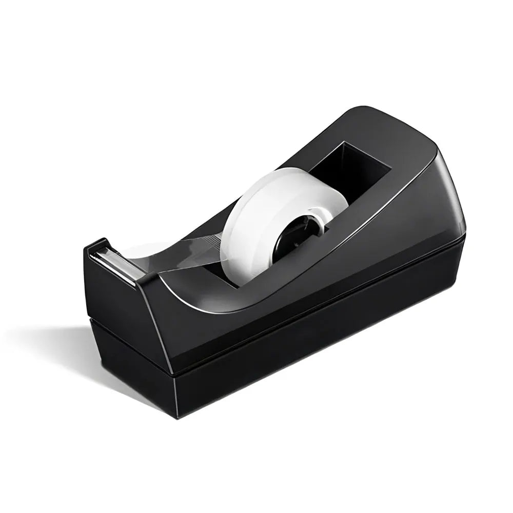 1pc black tape holder, desktop tape holder with non-slip base, suitable for office, home and school (tape not included).