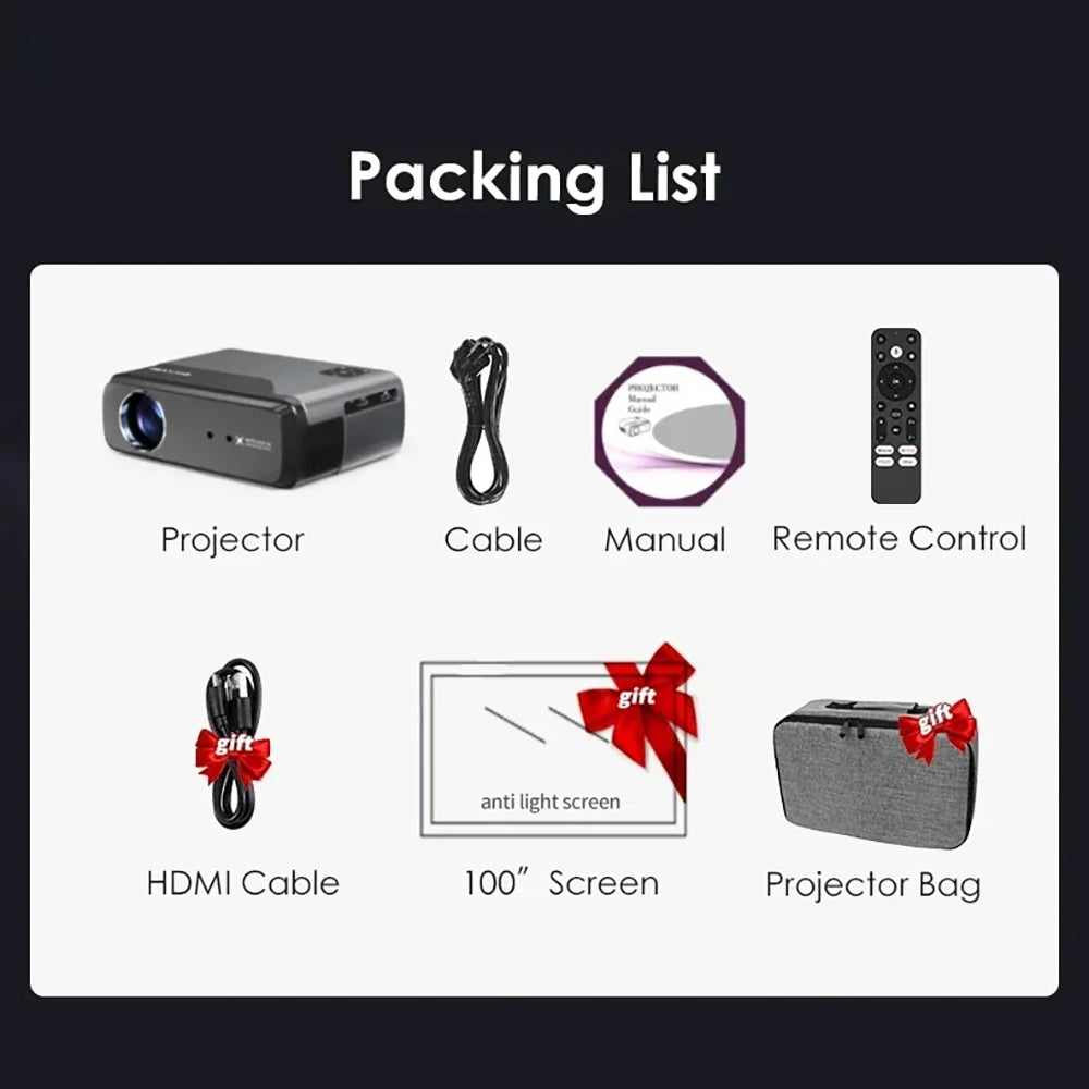 CinemaX A8 Google TV 4K Smart Projector