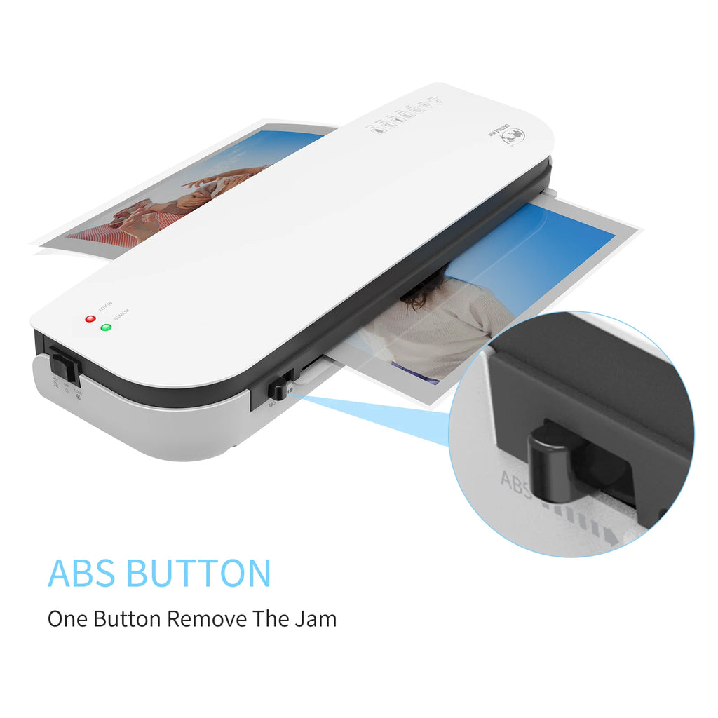 OSMILE SL289 A4 Desktop Laminator Machine – Hot & Cold 2-Roller System for Fast Professional Lamination