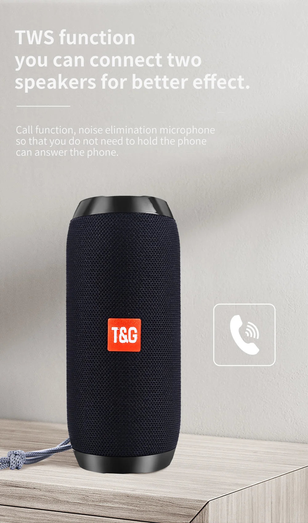 T&G TG117 Waterproof Bass Bluetooth Speaker