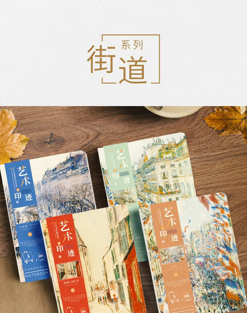 A5 Notebook Ukiyoe & Famous Painting Series Cover,80sheets/Book Writing Diary Recording Life Office Study Note Supplies CS-058