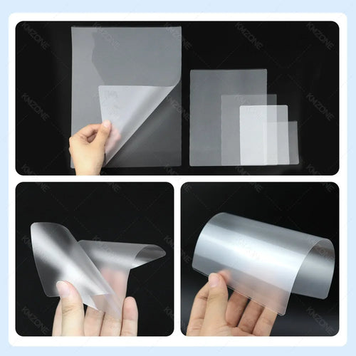 100-Pack Clear Thermal Laminating Sheets (A4/A5/A6/2R–4R) – 80 Mic Round-Corner Laminator Pouches | Crystal Clear Waterproof Document Protection Film