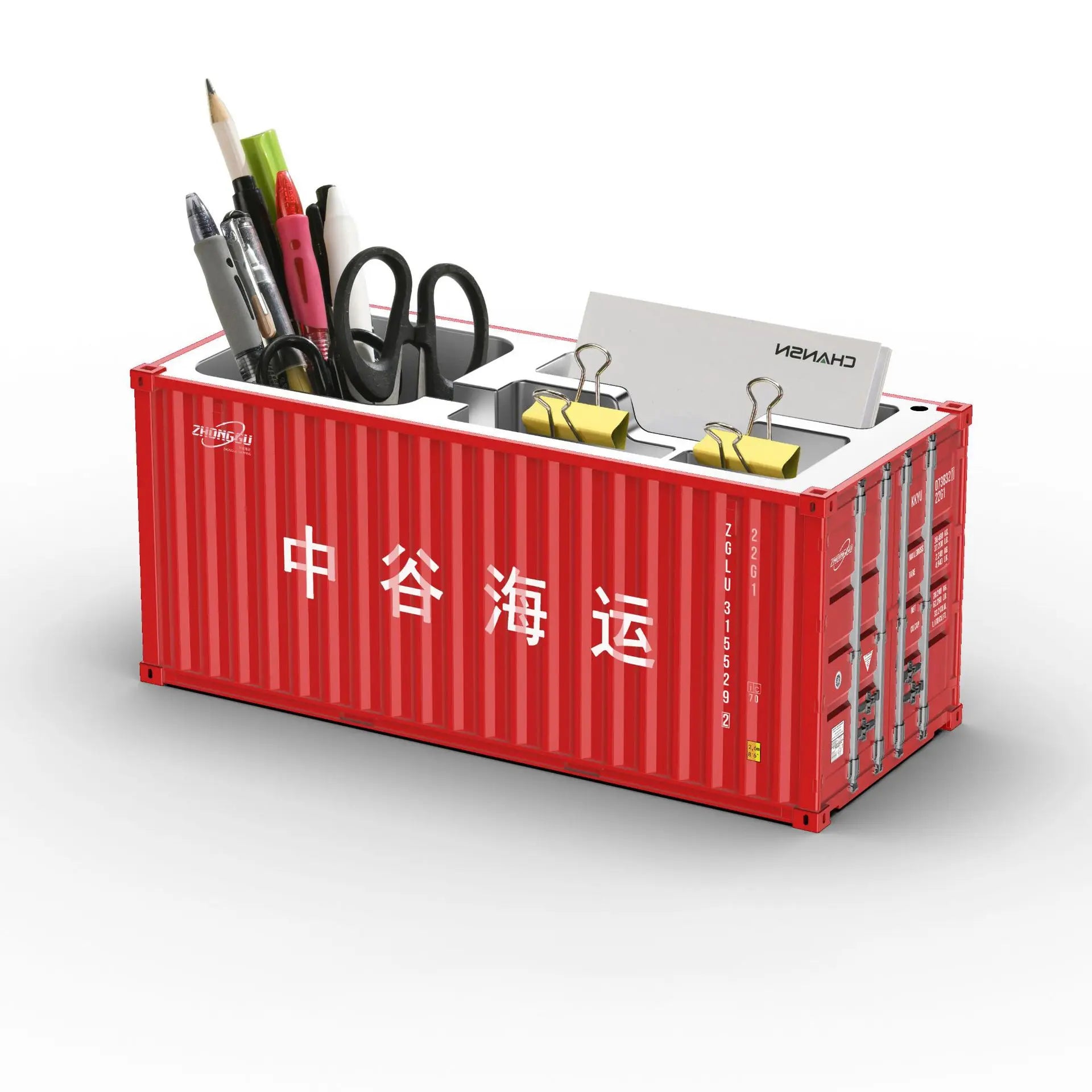 ContainerDesk Miniature Shipping Container Pen Holder – Desk Organiser & Home Decor