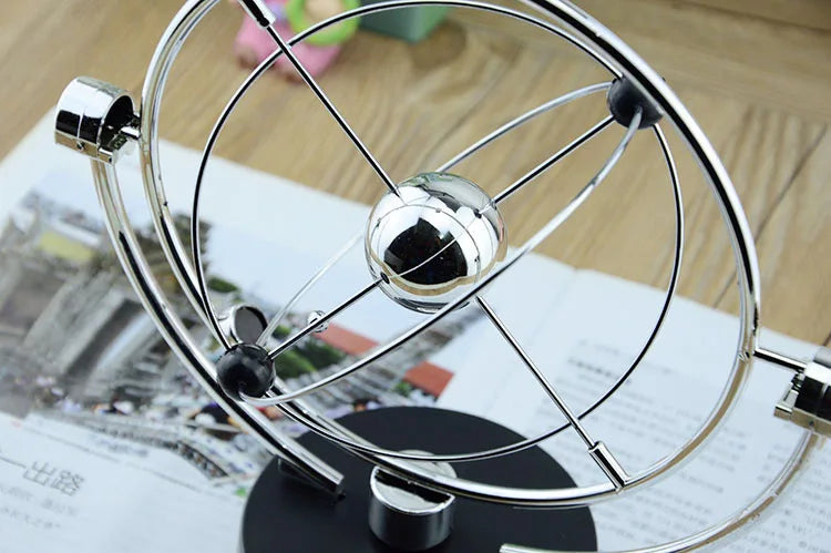 Colorful Galaxy Universe Celestial Swinger Magnetic Rotating Earth Perpetual Motion Device Electric Chaos Pendulum Science Decor