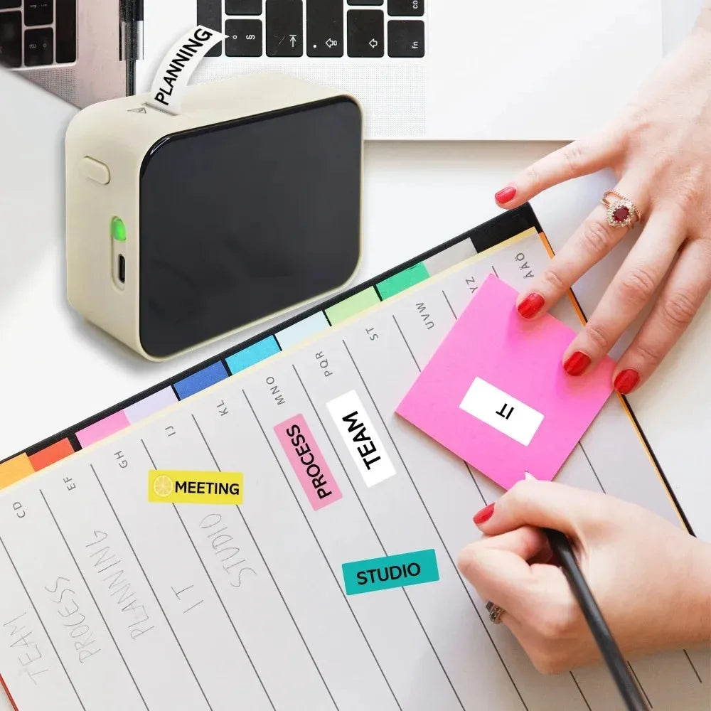 MarkLife P15 Mini Portable Bluetooth Thermal Label Printer – Home & Office Sticker Maker